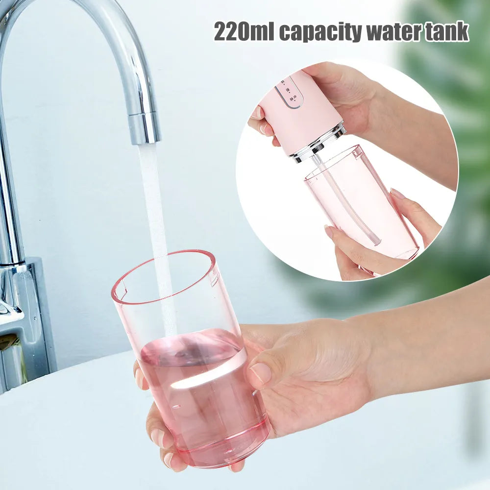 Portable Oral Irrigator for Deep Cleaning, Fresh Breath, and Healthy Gums Anytime, Anywhere – Easy & Effective!