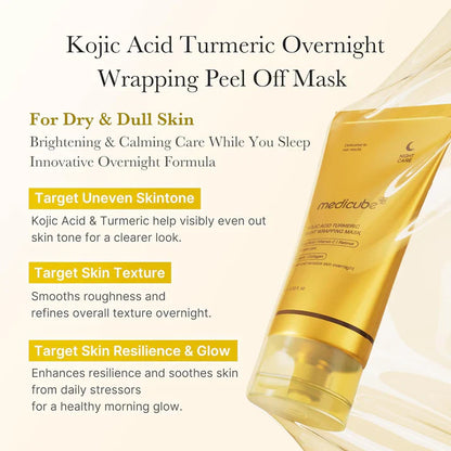 Kojic Acid + Turmeric Overnight Skin Brightening Mask